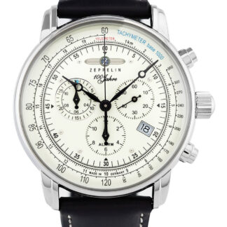 Zeppelin 8680-3 Alarm Chronograph 100 Jahre Herrenuhr 43mm 5ATM*