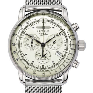 Zeppelin 8680M-3 Alarm Chronograph 100 Jahre Herrenuhr 43mm 5ATM*